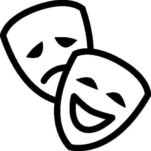 Cinema Theatre Mask Icon #8124 - Free Icons and PNG Backgrounds