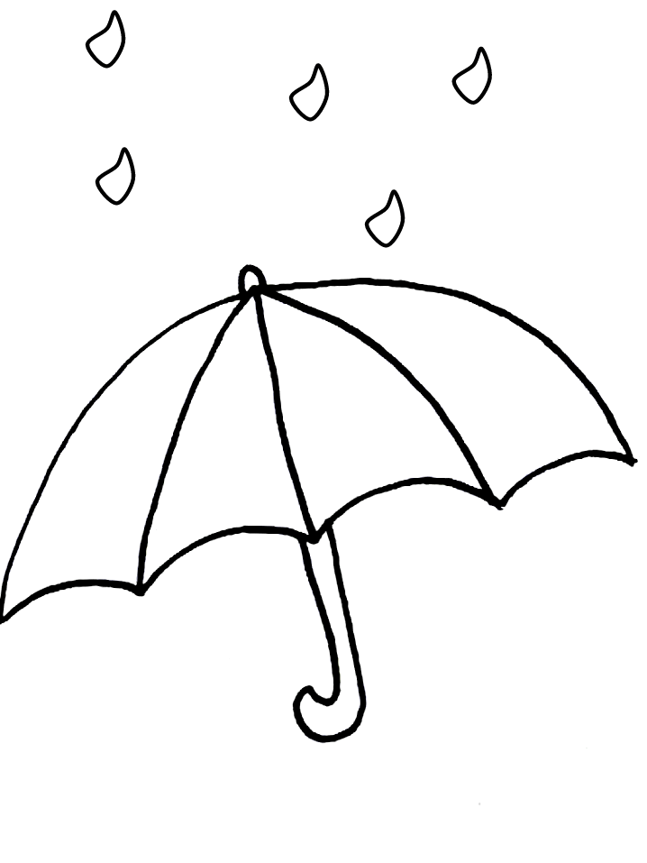 Printable Raindrops - AZ Coloring Pages