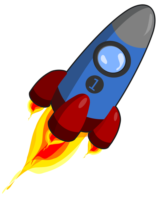 Free rocket ship clipart