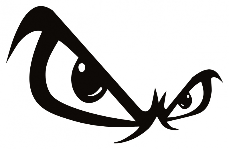 Angry eyes clipart no background