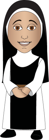 Animated nun clipart