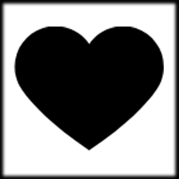 Black heart clipart png