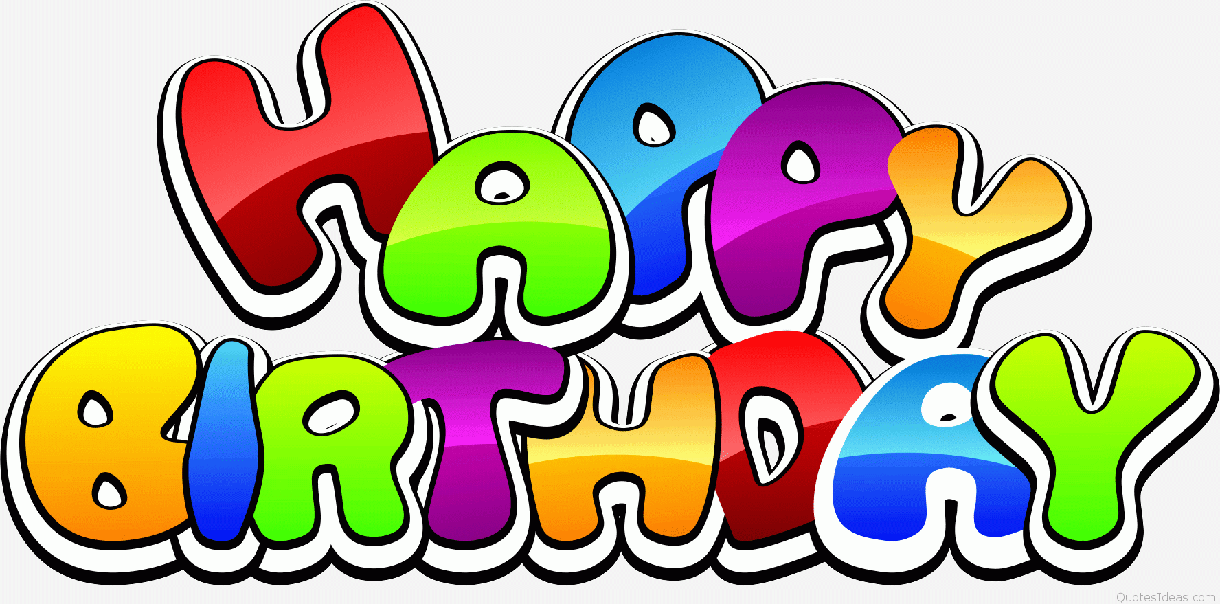 Happy Birthday Cartoon Image - Printable Template Calendar