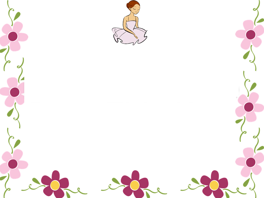 Summer Flowers Border Backgrounds for Powerpoint Presentations ...