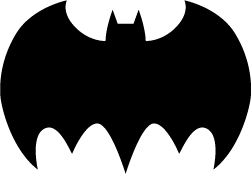 Batman Logo Silhouette | Silhouette of Batman Logo