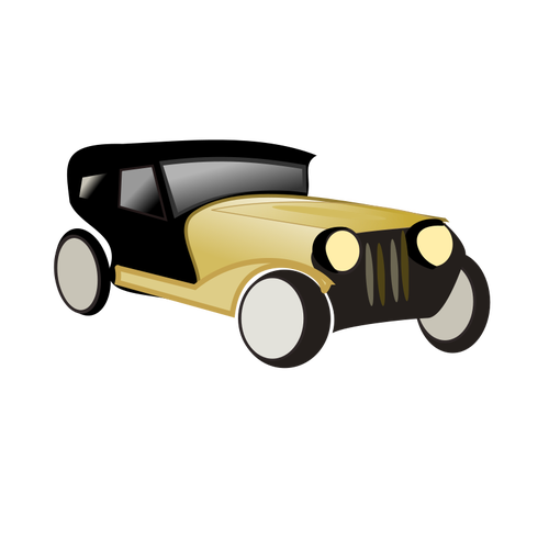 Old car cartoon vector drawing | Public domain vectors