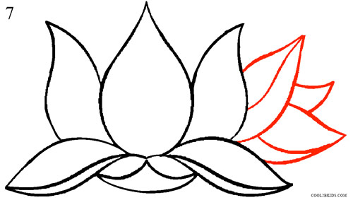 How to Draw Lotus Flower (Step by Step Pictures) | Cool2bKids
