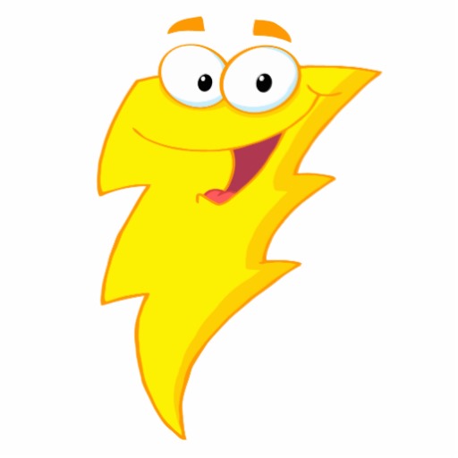 Cartoon Lightning Bolt