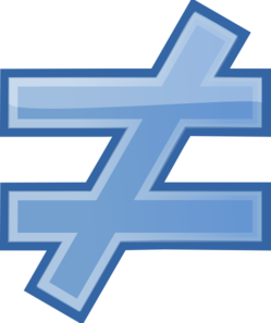 Not Equal Sign Clipart