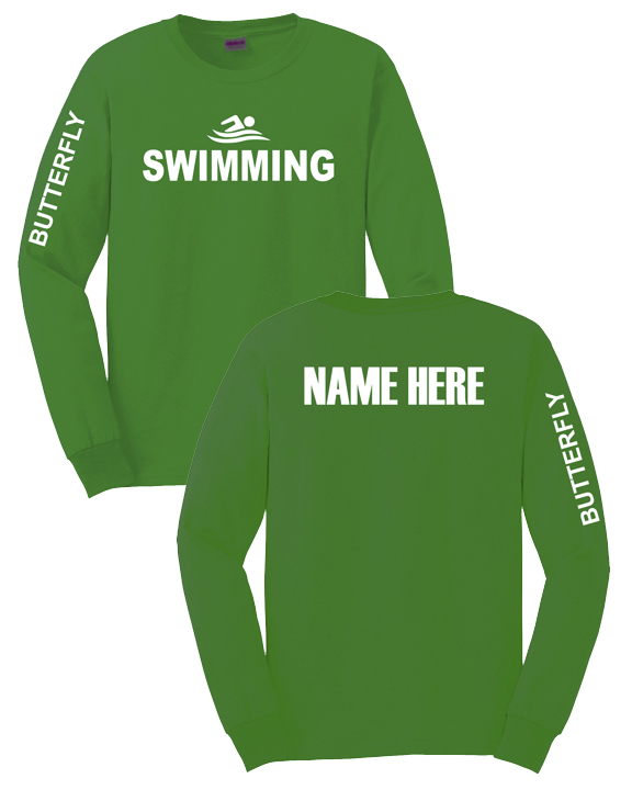 Swim Long Sleeve T-shirt with - Metro Swim Shop