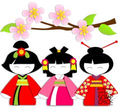Japanese girl clipart