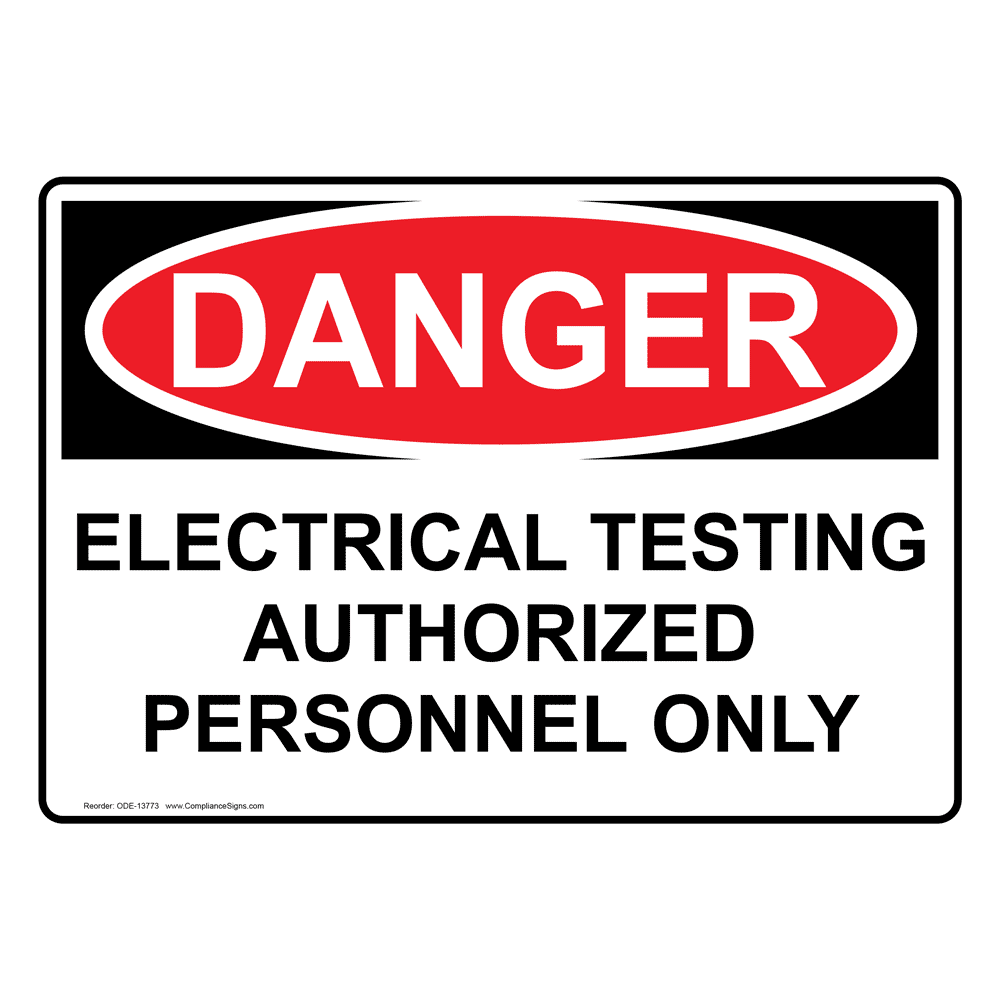 Electrical warning sign - More information