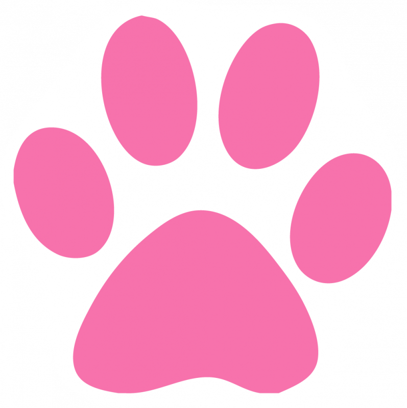 Pink Paw Clip Art - ClipArt Best