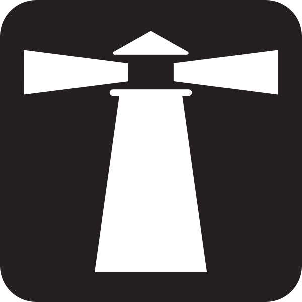 Lighthouse Black And White Clipart