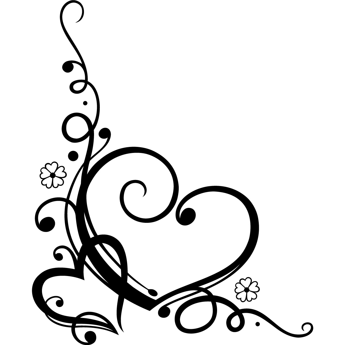 Heart Scroll Clipart