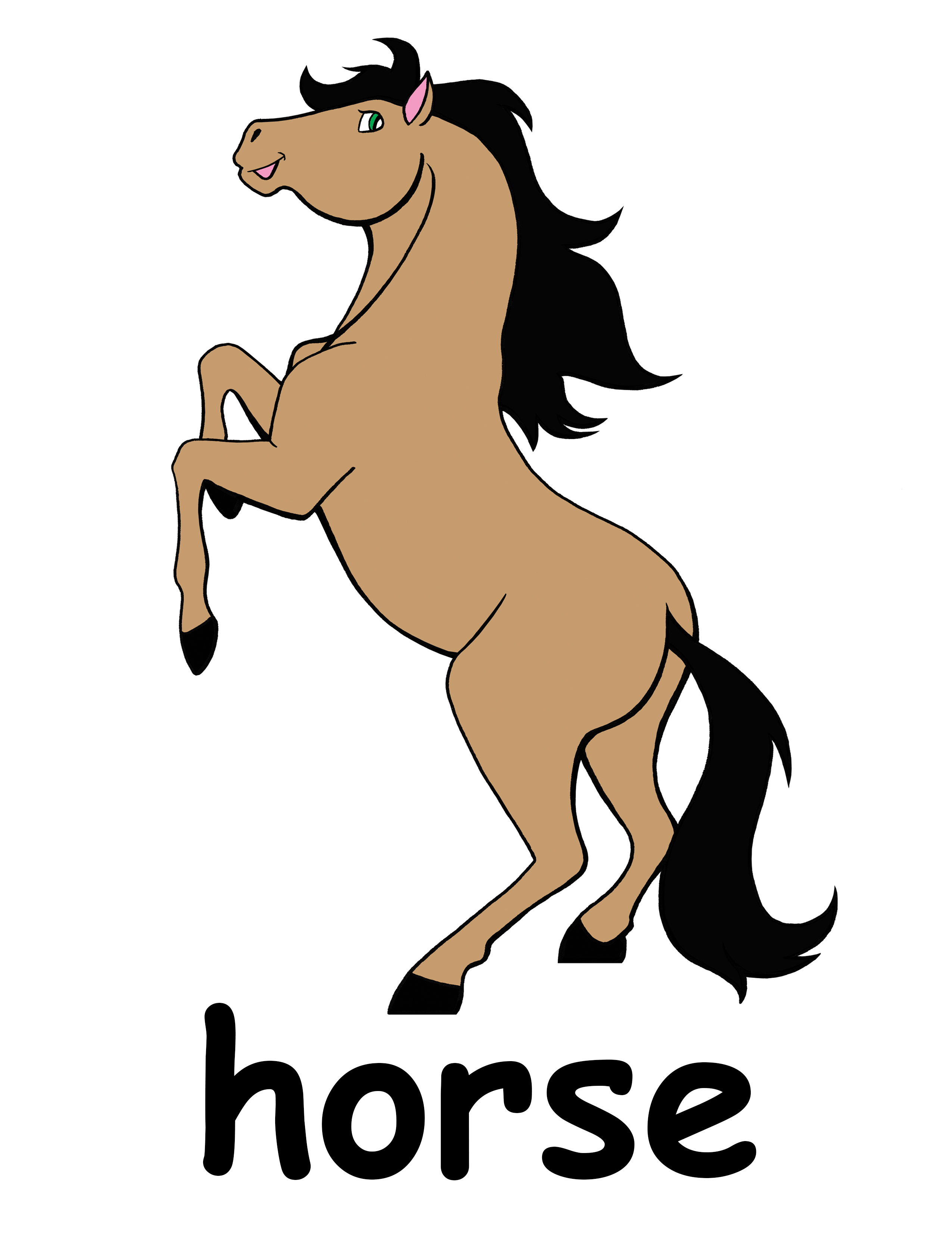 Cute horse clipart