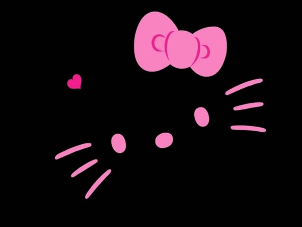 Black And Pink Hearts Wallpaper