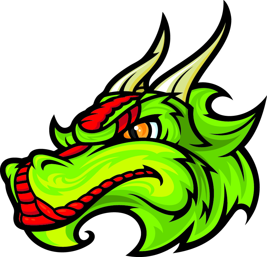 Dragon head clip art