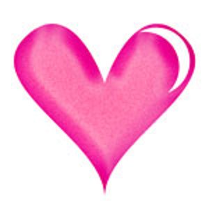 Dark pink heart clipart