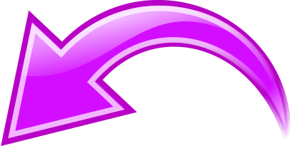 Curved arrow to left clipart