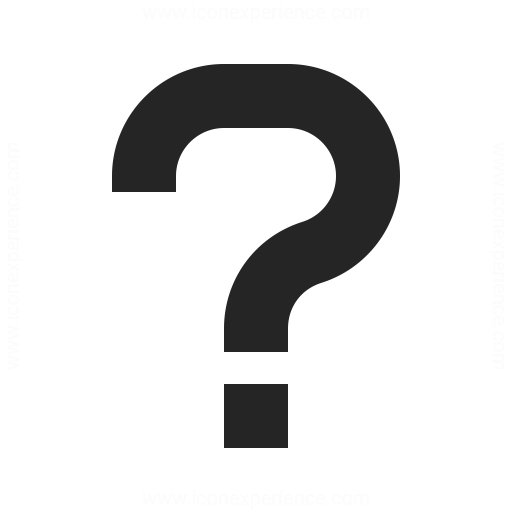 IconExperience Â» O-Collection Â» Symbol Questionmark Icon