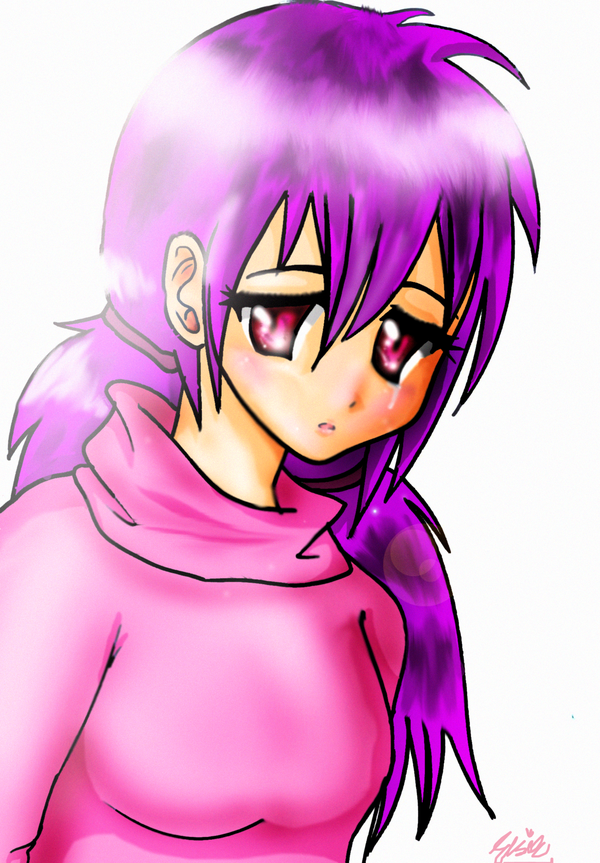 sad anime girl