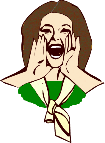 Clip art yelling