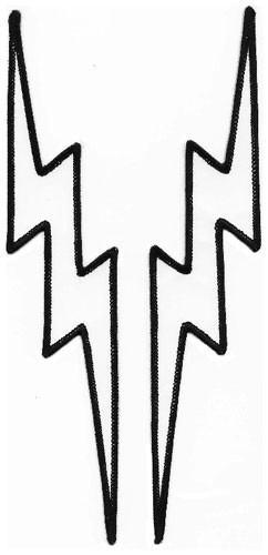 White And Black Lightning Bolt - ClipArt Best