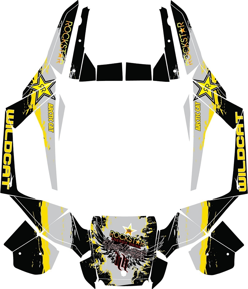 Arctic Cat Wildcat ROCK STAR graphics kit wrap