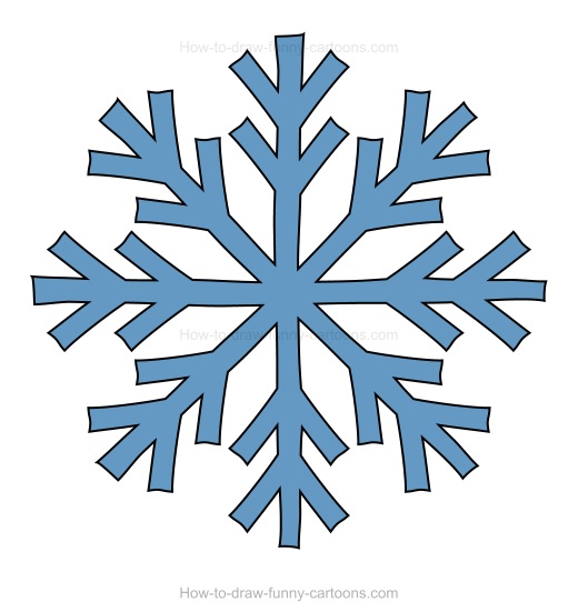 How to Draw A Snowflake