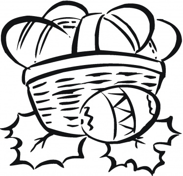 Easter Basket Outline - ClipArt Best