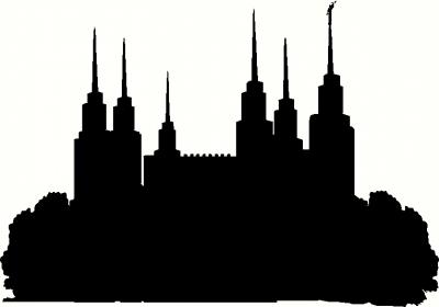 Maryland Washington D.C. Temple Silhouette Vinyl Decal | LDS ...