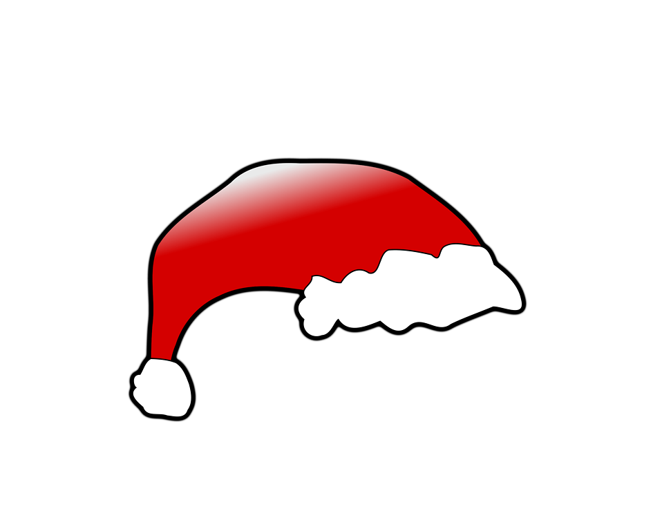 Santa hat clipart transparent background free