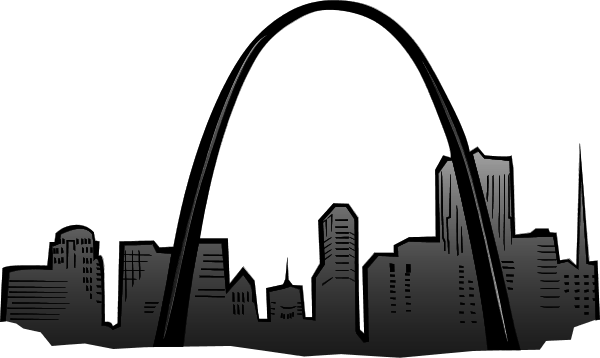 St Louis Gateway Arch 1 - vector Clip Art