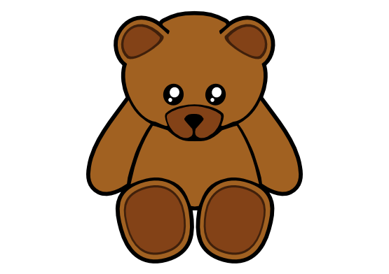 Clip Art: simple teddy bear clipartist.net 2012 ...