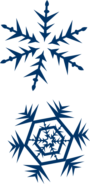 Snow Flakes clip art - vector clip art online, royalty free ...