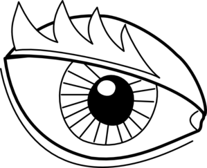 Eye Outline Clip Art - vector clip art online ...