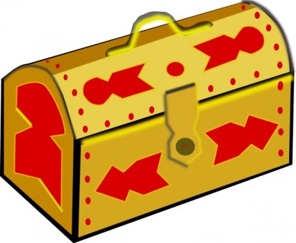 Treasure Chest clip art Vector clip art - Free vector for free ...