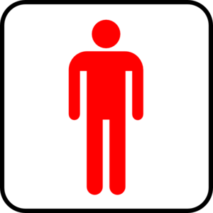 Red Bathroom clip art - vector clip art online, royalty free ...