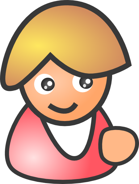 Smiling Business Woman clip art Free Vector