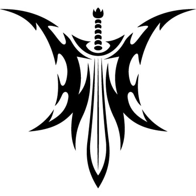 Wings Sword Tattoo Model | Tattoobite.com