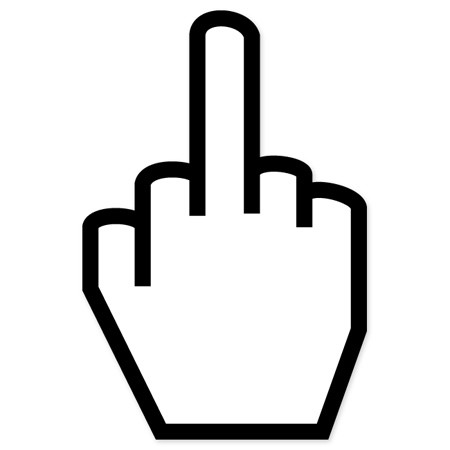 Image of Middle Finger Clipart #2165, Clip Art Middle Finger ...