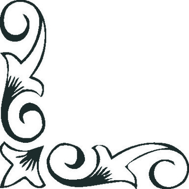 Simple corner border clipart