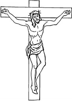 Jesus On The Cross Drawings - ClipArt Best
