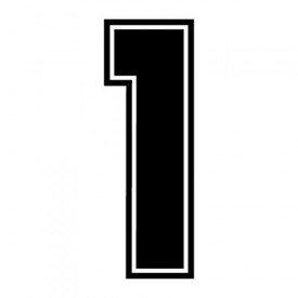 Number 1 Outline - ClipArt Best
