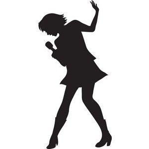 10+ Girl Singers Clipart