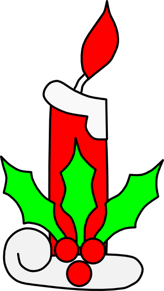 Christmas Candle Clipart