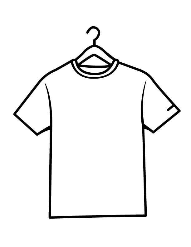 T Shirt Coloring Page - AZ Coloring Pages