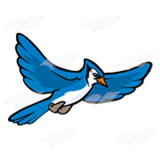 A Beka Book :: Clip Art :: Flying Blue Jay