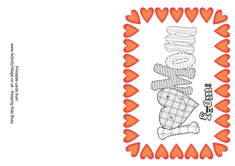 Mother's Day Colouring Cards
